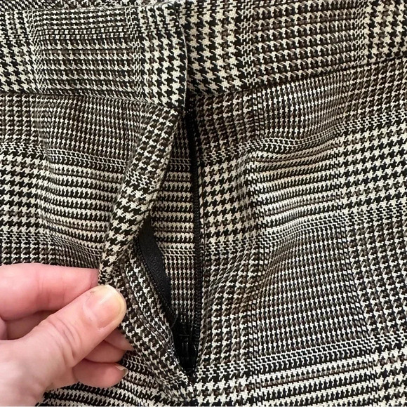 Calvin Klein Women’s Gray Plaid Cropped Dress Pants with Pockets Size 6 GUC - Picture 5 of 9